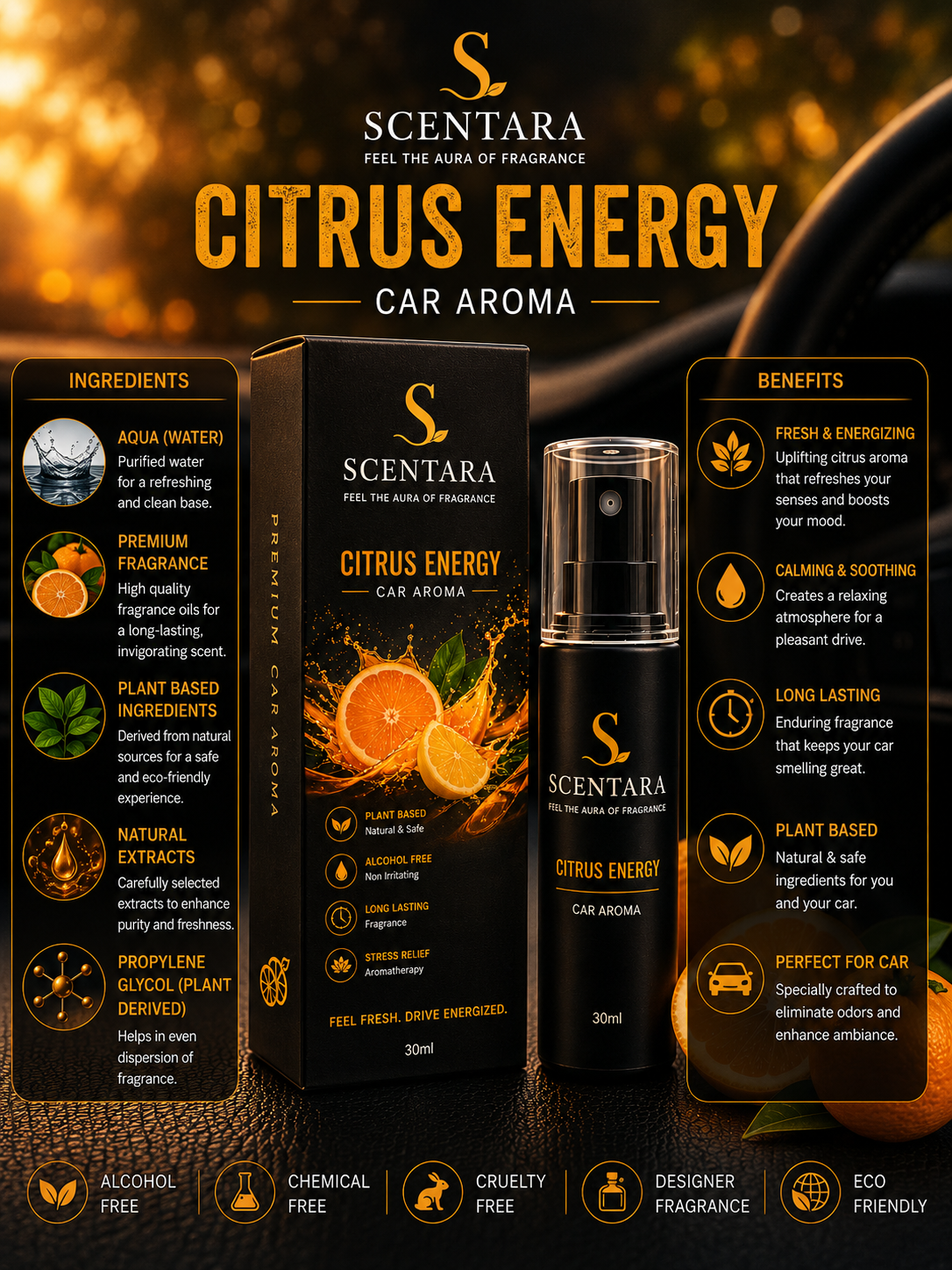 Citrus Energy – Premium Car Aroma